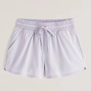 ABERCROMBIE YPB Lined Running Shorts Light Blue XXS